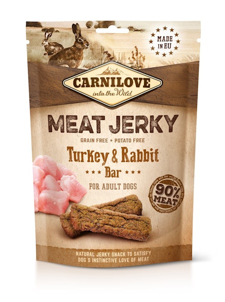 Carnilove meat jerky Turkey & rabbit bar