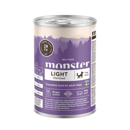Monster Sterilized light (burk) 400g