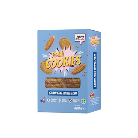 POW! Cookie Grain Free WHITE FISH (400g)