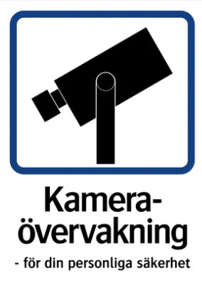 Skylt kameraövervakning 1