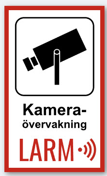 Skylt kameraövervakning 2
