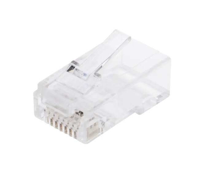 RJ45-kontakt för rund Cat. 6 UTP-kabel 20-pack