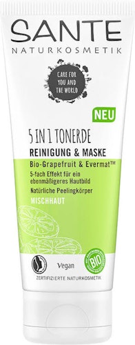 Sante- 5in1 Clay Cleanser & Mask eko grapefruit & evermat