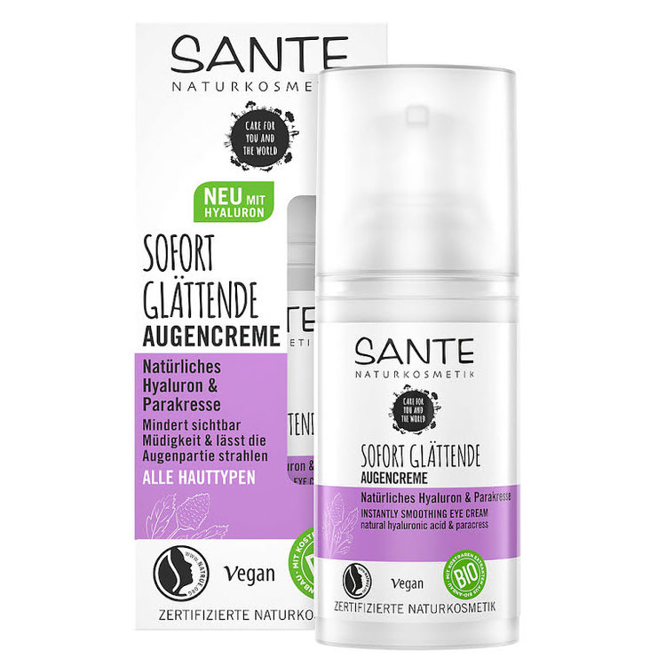 Sante- Eye Cream Natural Hyaluronic acid & Paracress