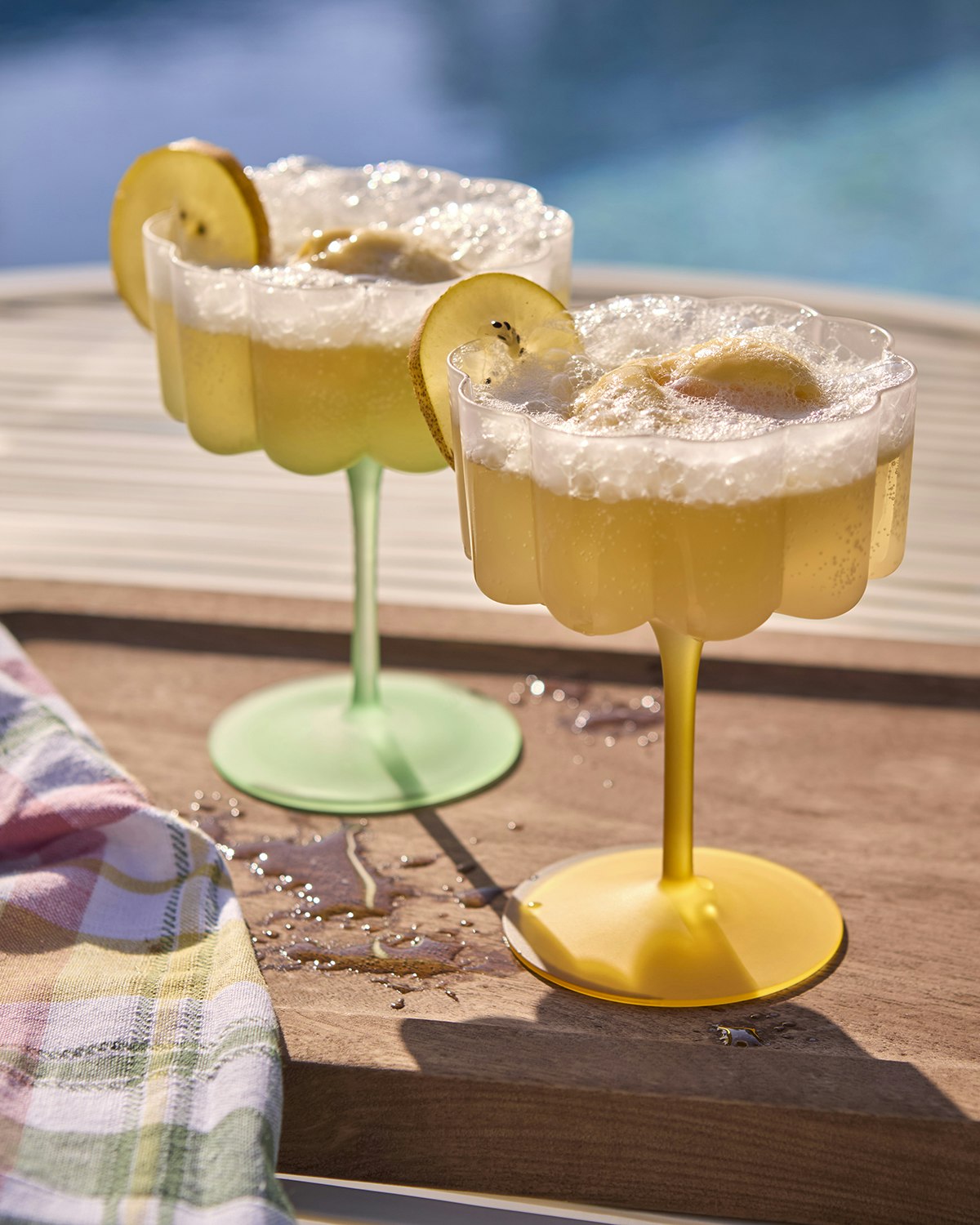 LILLIE Cocktail/dessertglas, Gul, 4-pack