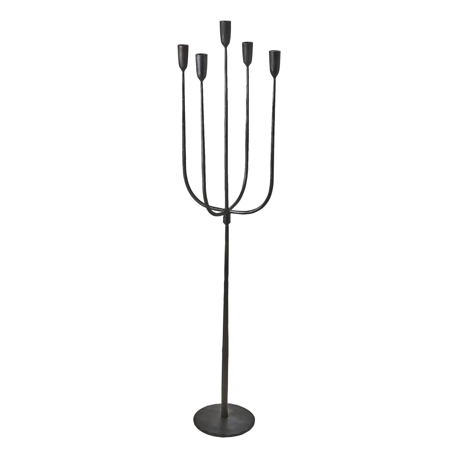 Handgjord Kandelaber, Smidesjärn, 110cm