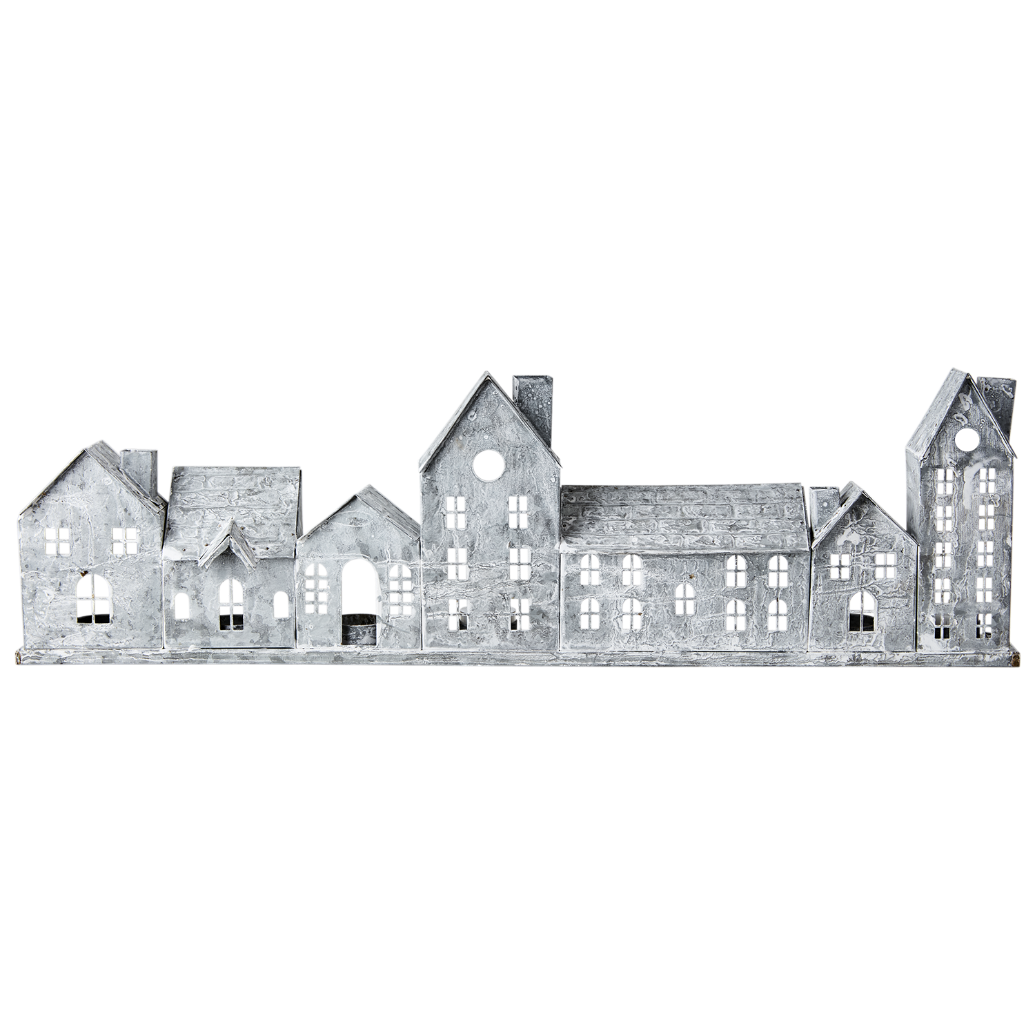 Ljuslykta hus i järn, 68cm