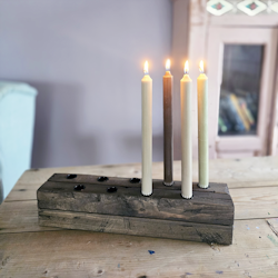 Rustik ljusstake, 9 ljus