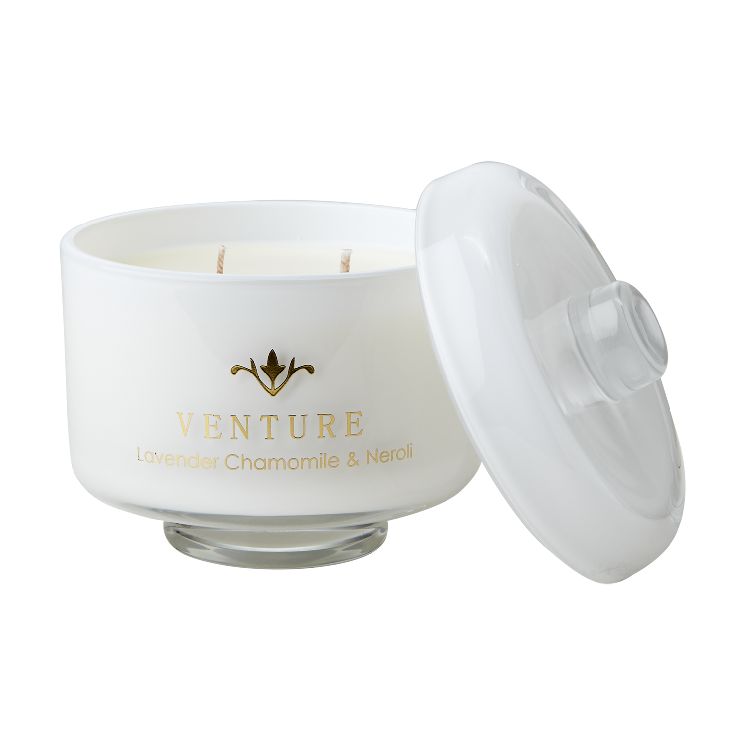 VENTURE Doftljus Lavender, chamomile & neroli, Vit