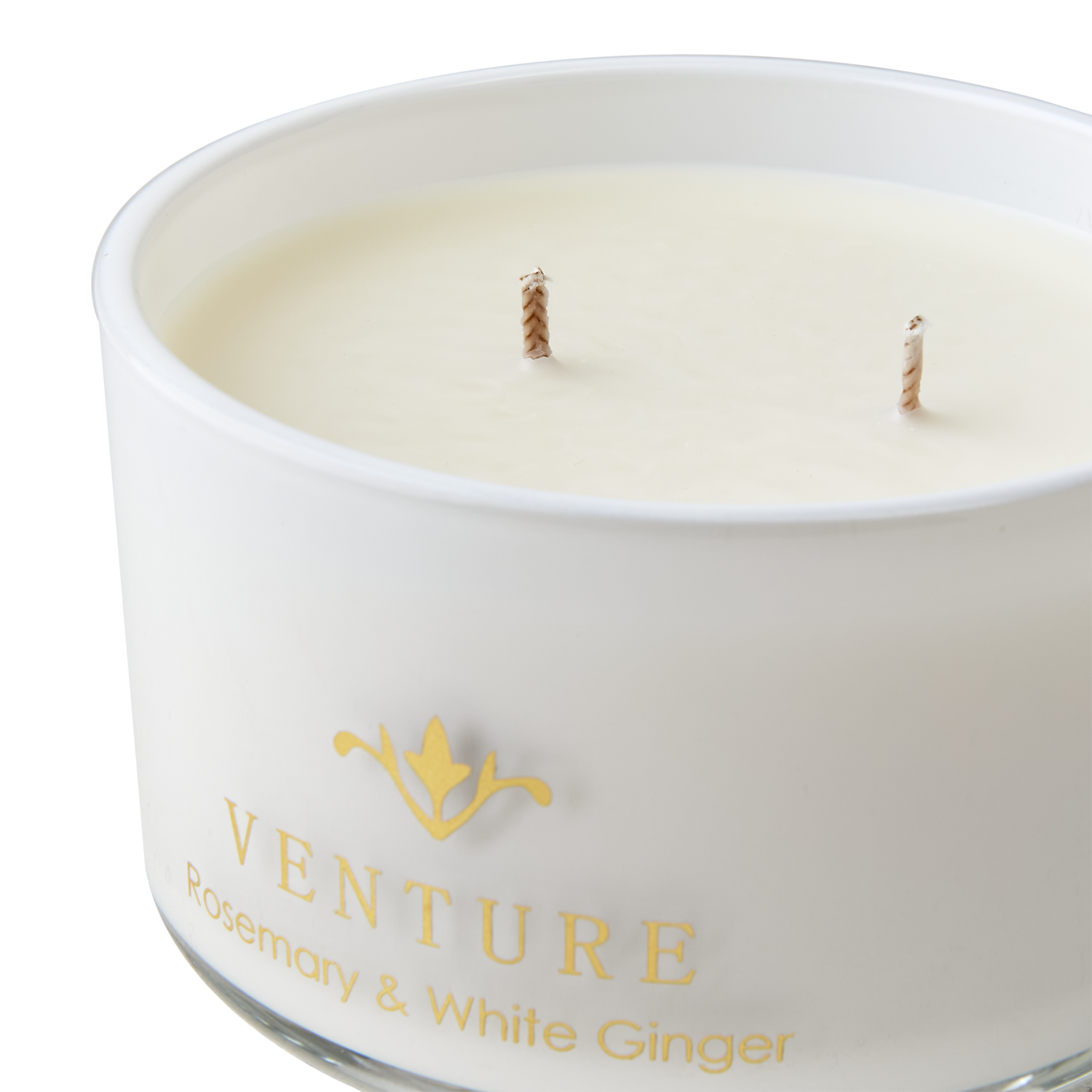 VENTURE Doftljus Rosemary & white ginger, Vit