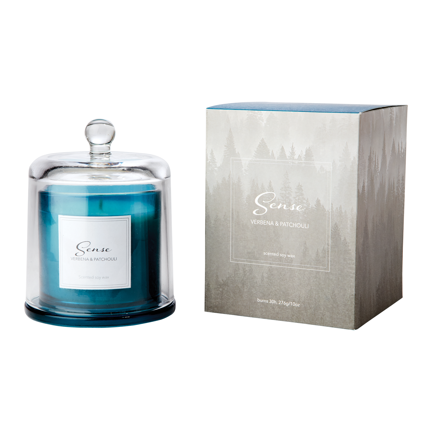 SENSE Doftljus med kupa, Verbena & patchouli