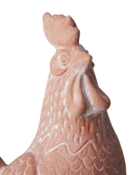 Dekoration i terrakotta, Tupp, 20cm