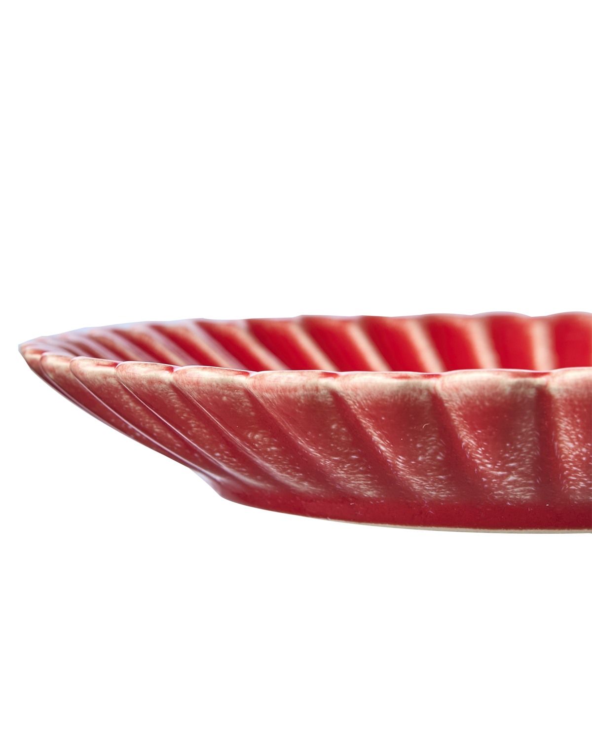 HULDA Tallrik Ø19 cm, Korallröd, 4-pack