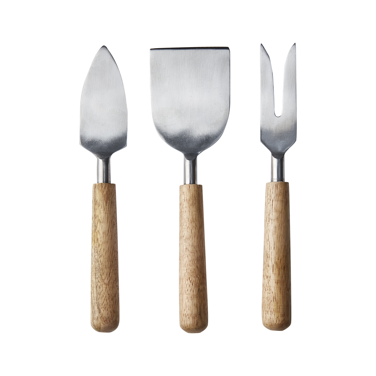 NICO Ostkniv, set om 3, Natur/silverfärgad
