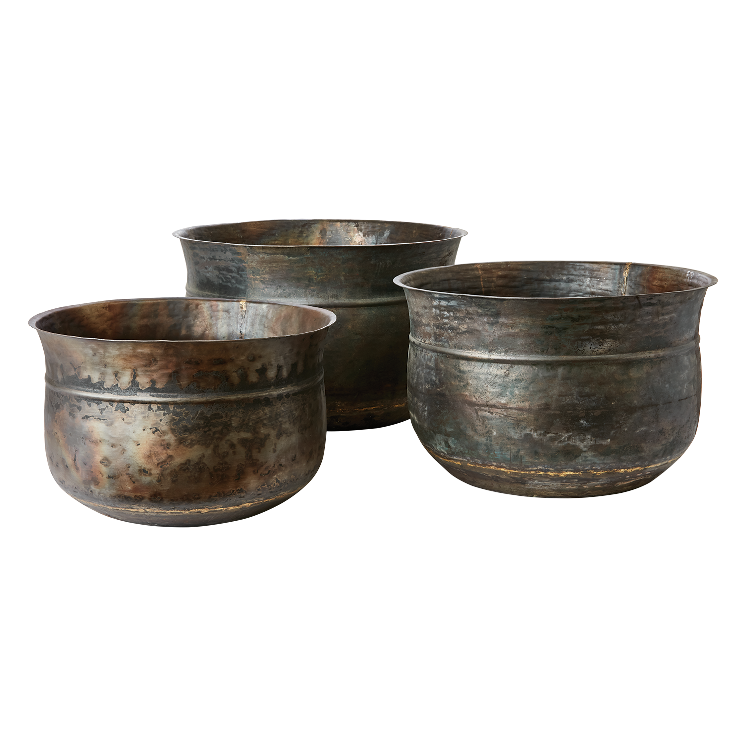 Rustika krukor, XL, set om 3
