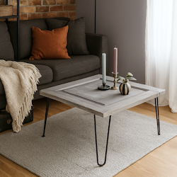 Soffbord/Sidobord, Grå-beige
