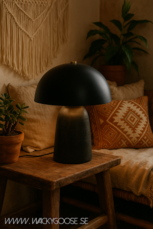 FUNGI Bordslampa/Limited Edition M, Svart