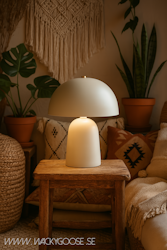 FUNGI Bordslampa M, Vit