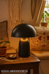 FUNGI Bordslampa M, Svart