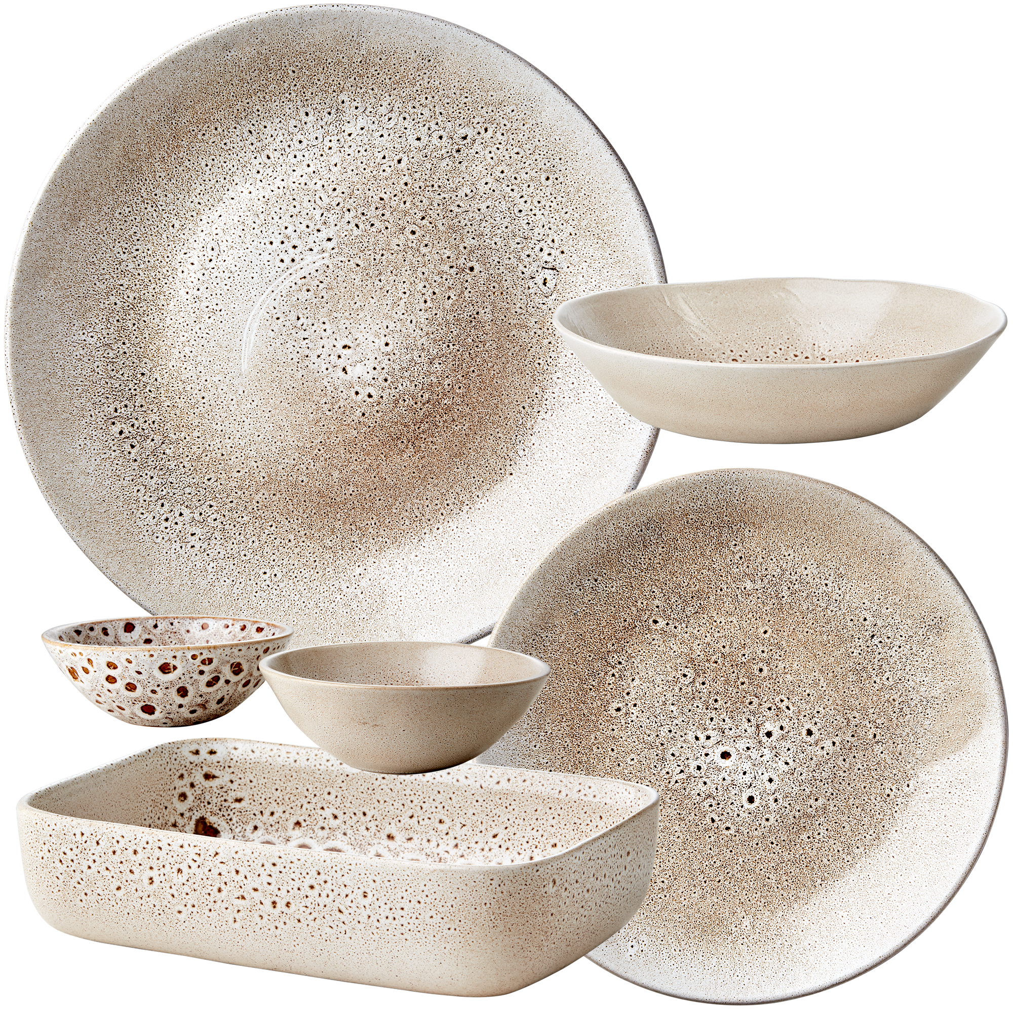 ANNABELLE Ugnsform Stengods, Beige, Flera storlekar