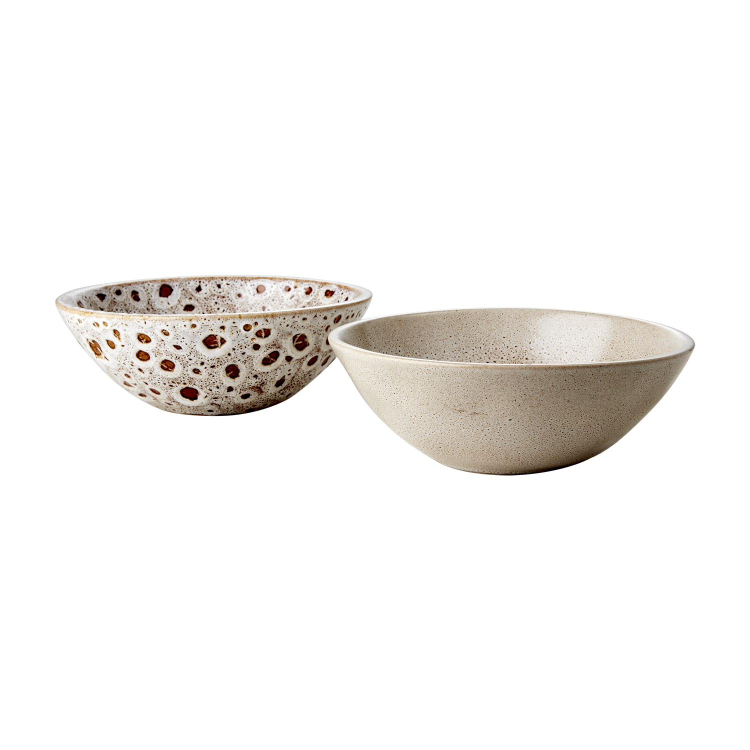 ANNABELLE Skålar Ø15cm Stengods, Beige, 2-pack