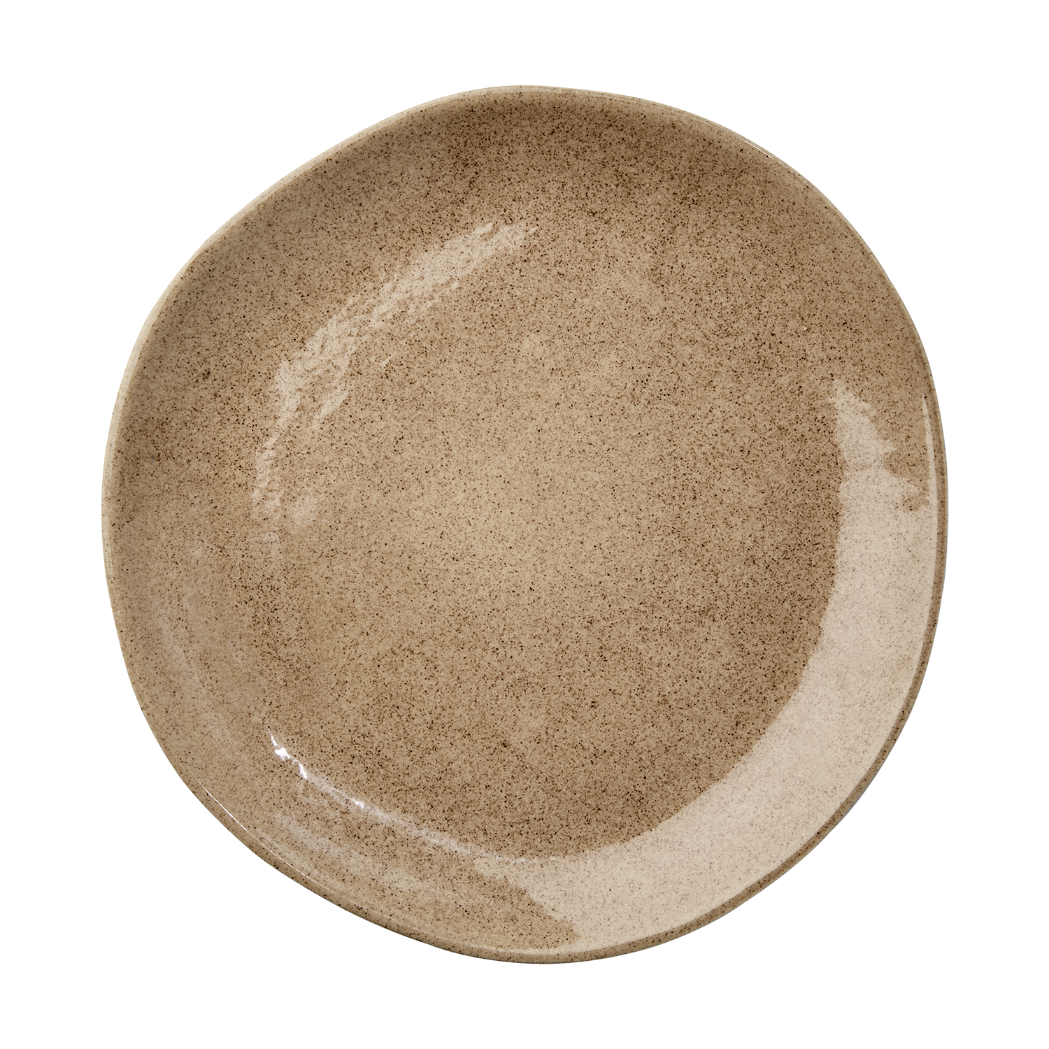 HILMA Tallrik, Ø26cm, 4-pack, Brun