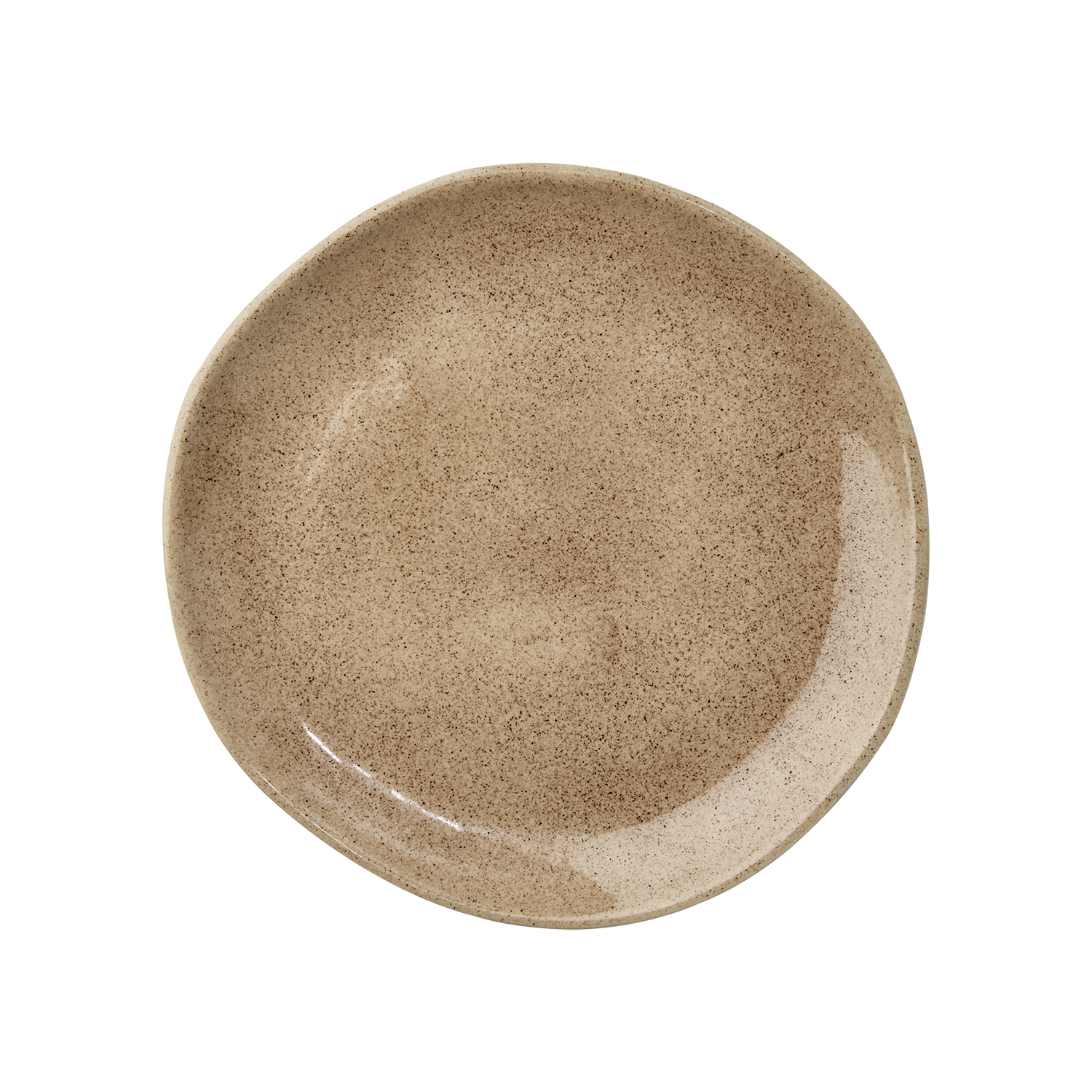 HILMA Tallrik, Ø22cm, 4-pack, Brun