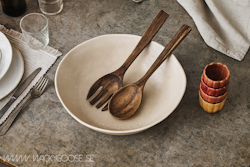 ANNABELLE Serveringsskål Stengods, Beige