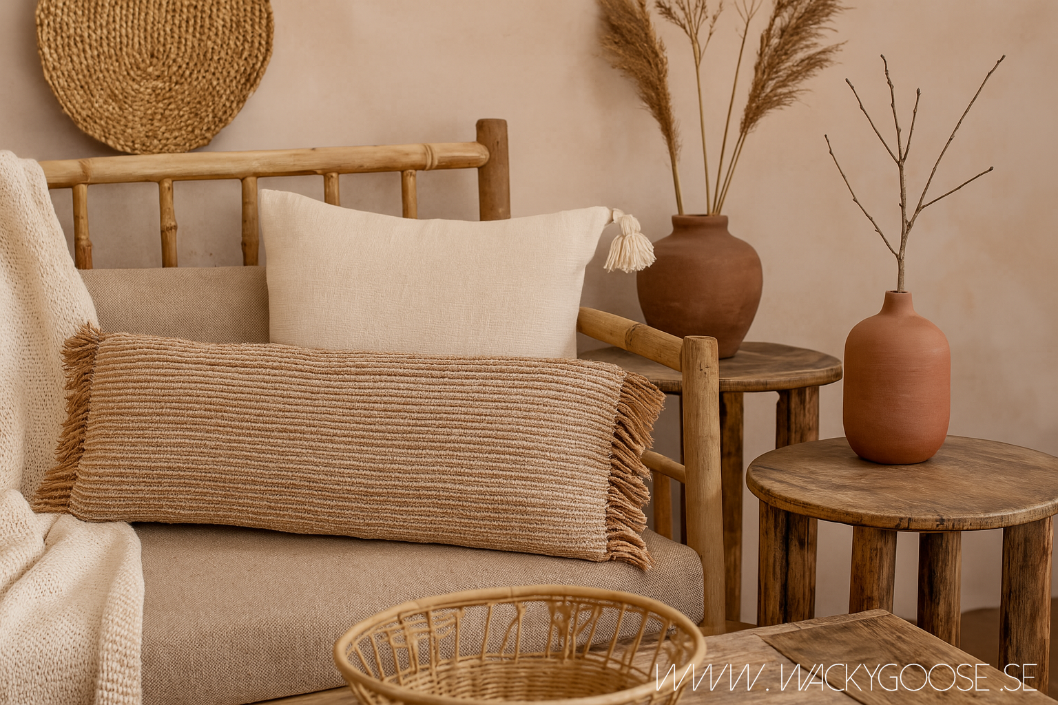 VENDELA Kuddfodral, Beige