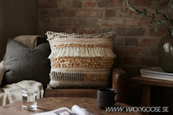 Kuddfodral, Beige/grå