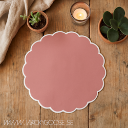 FLORA Tallriksunderlägg, Rosa, 6-pack