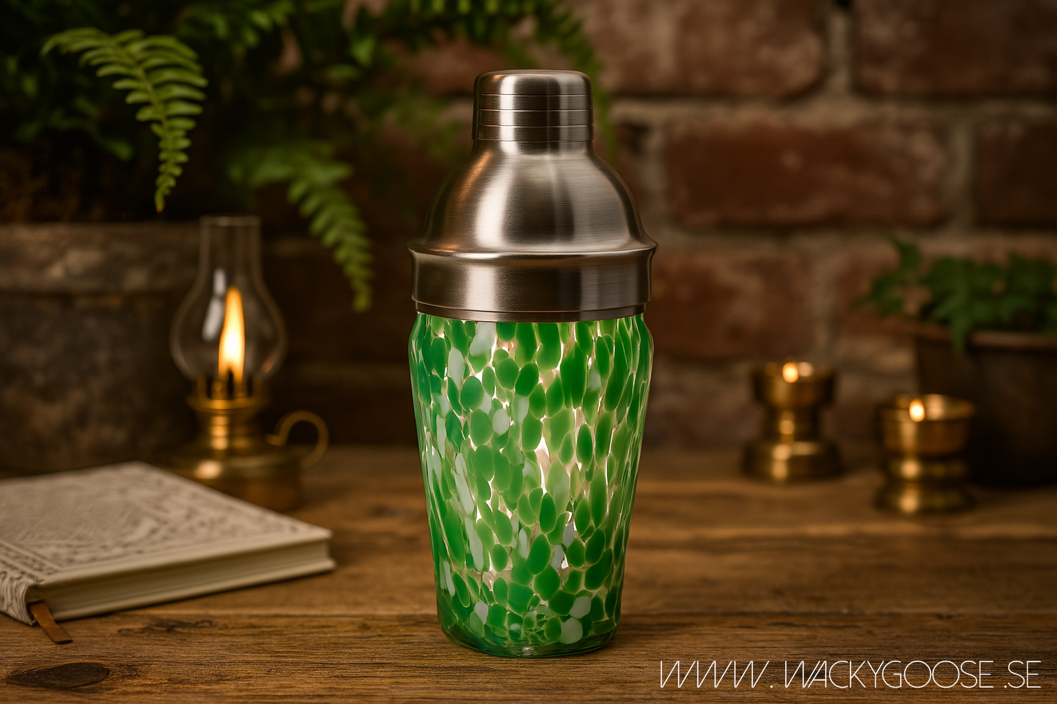 COCKTAIL Shaker, Klar/grön