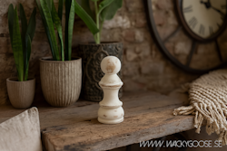 CHESS Dekorativ schackpjäs, Vit