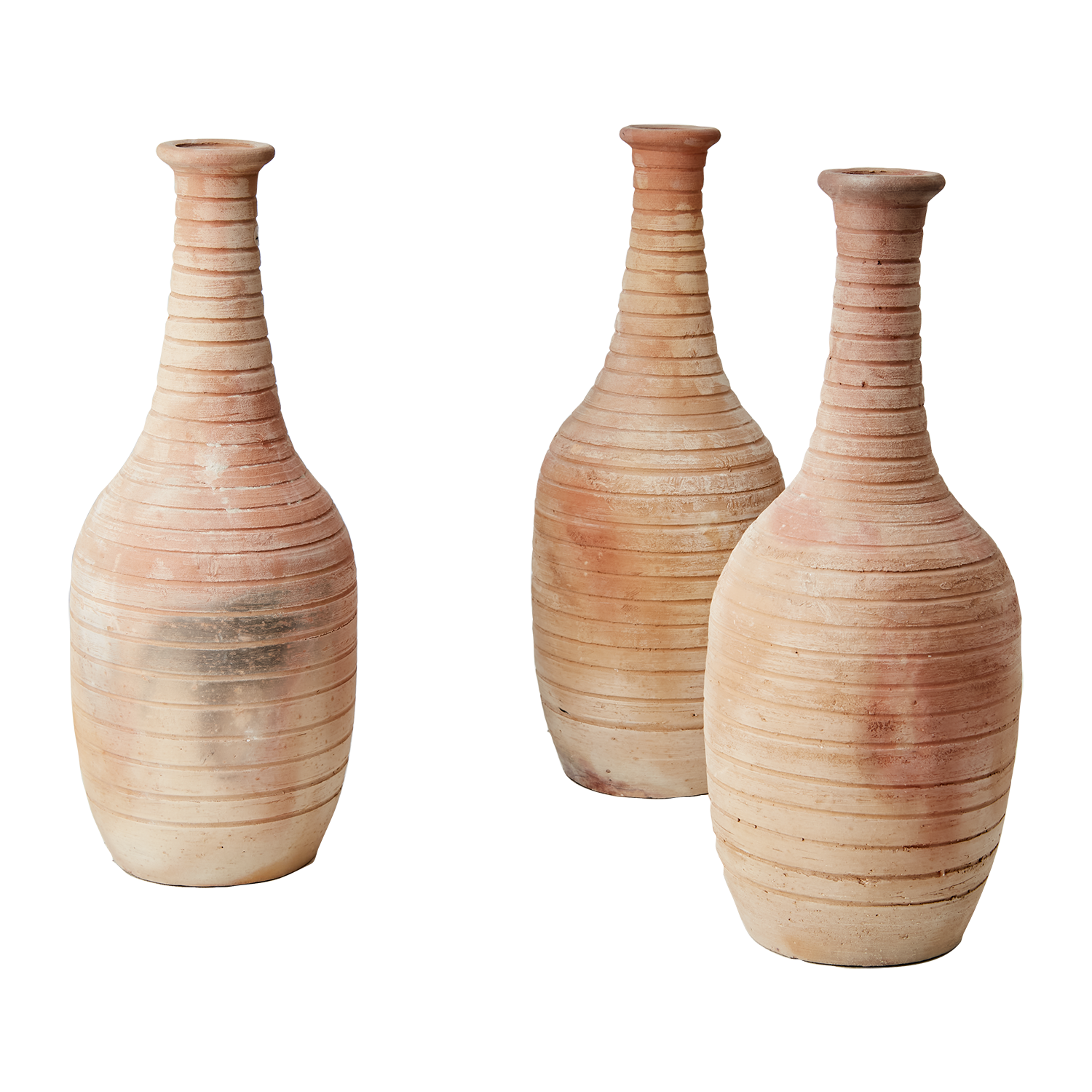 Handgjord urna med hög hals Terrakotta, 36cm