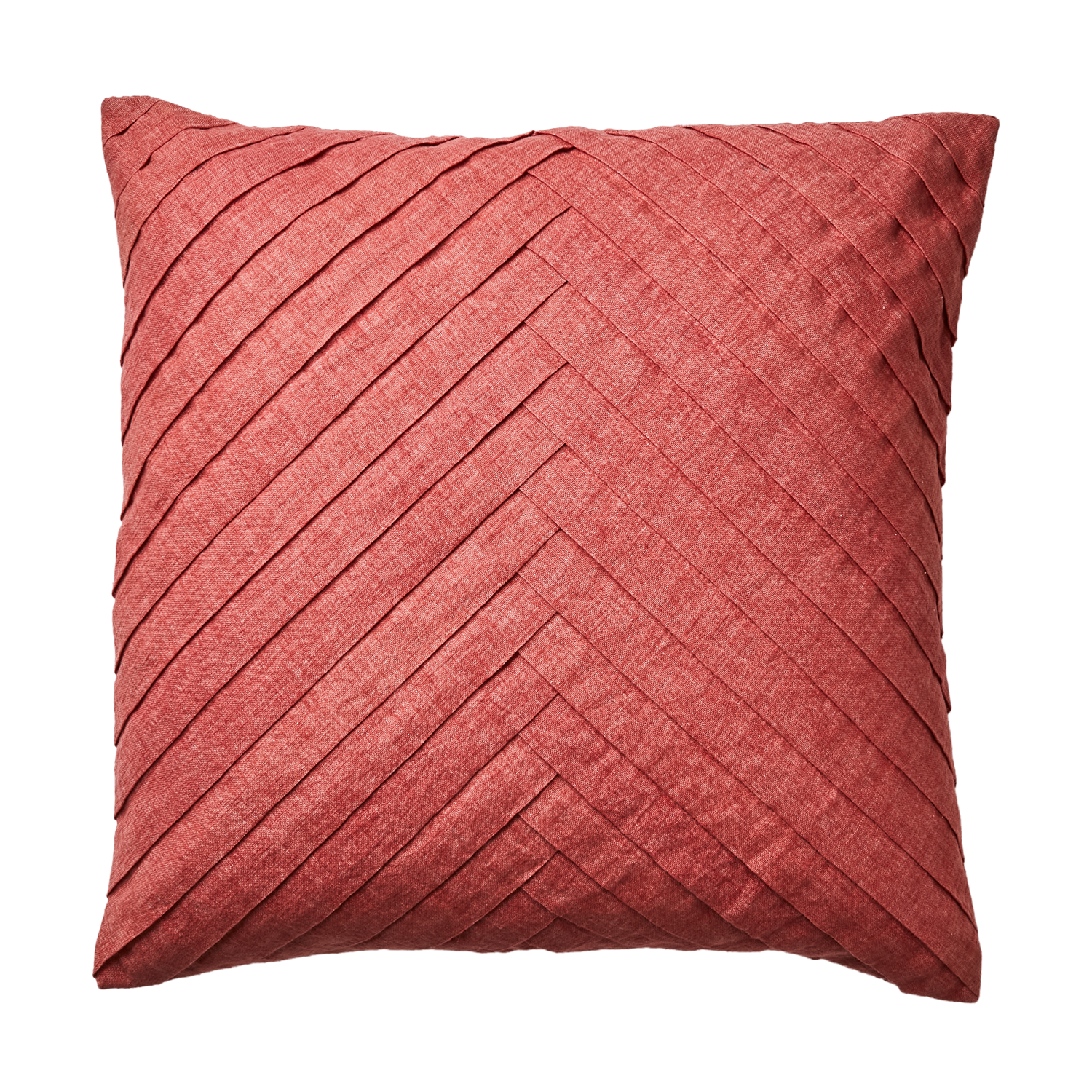 Kuddfodral med patchwork i bomull, Ljus rost, 50x50cm