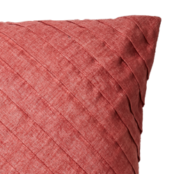 Kuddfodral med patchwork i bomull, Ljus rost, 50x50cm