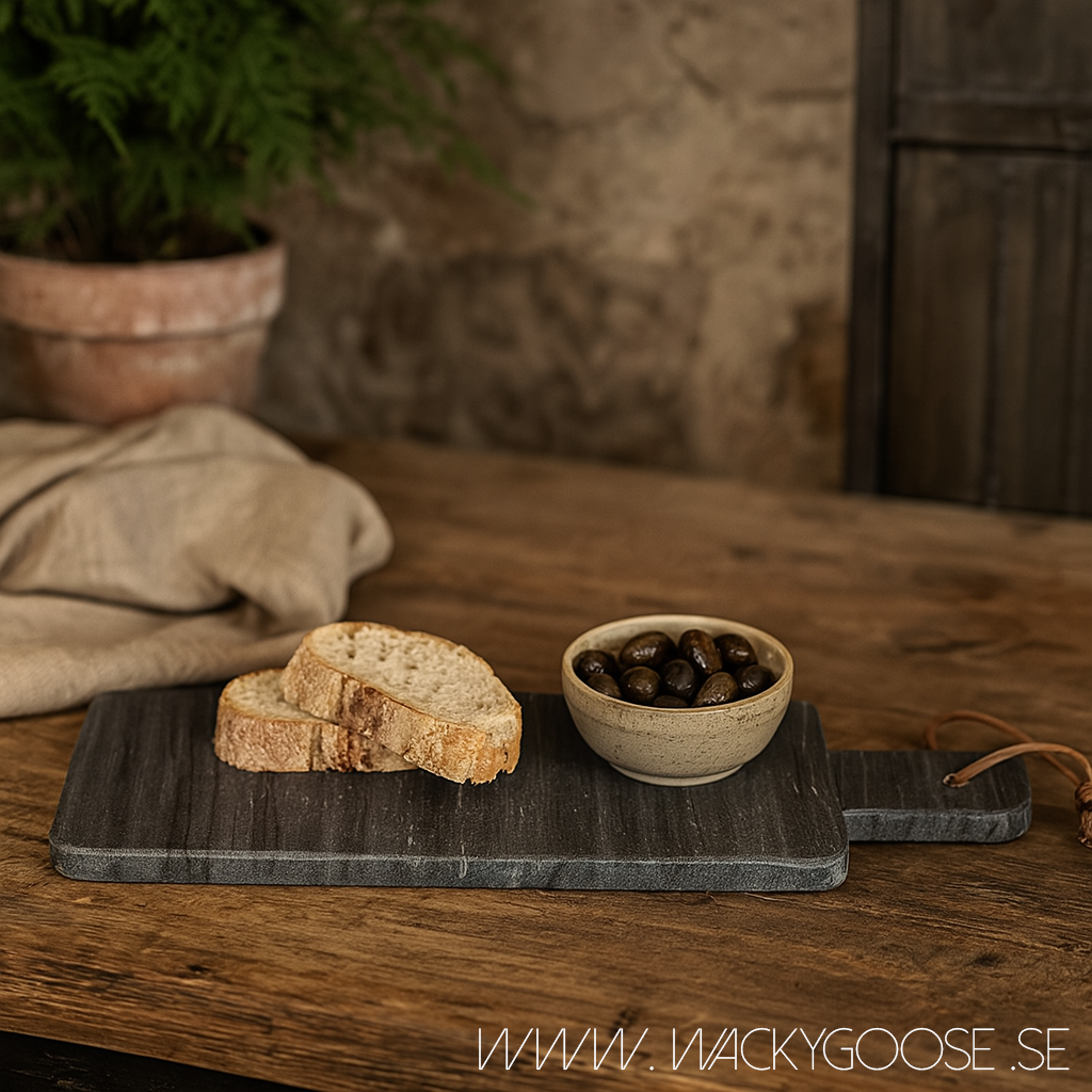 Smal tapasbricka i marmor, 38cm, 2-pack