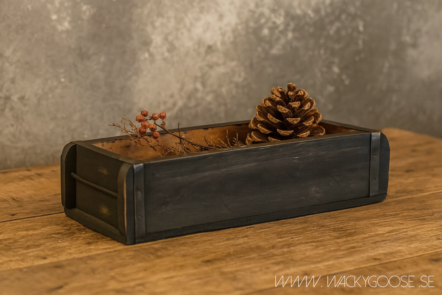 Vintage murstensform, Svart
