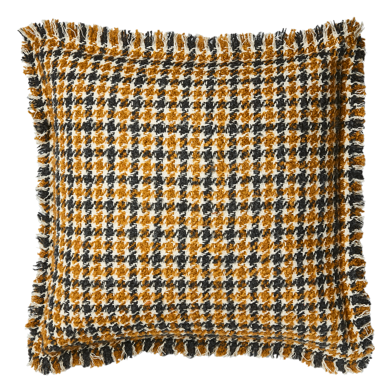 Kuddfodral i ull med fransar, 50x50cm