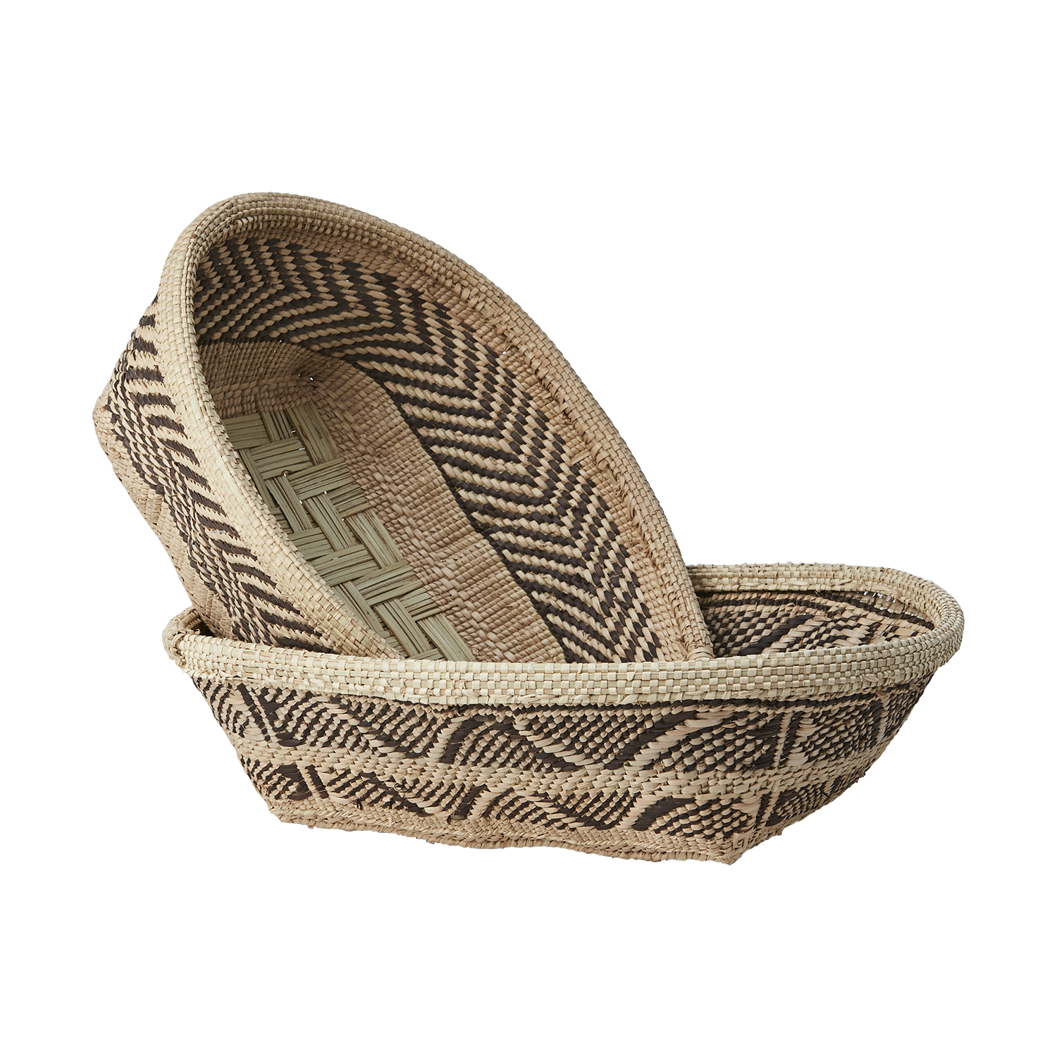 Handgjord korg av Ilala-palm, 36cm