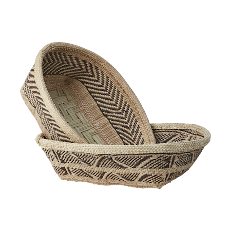 Handgjord korg av Ilala-palm, 36cm