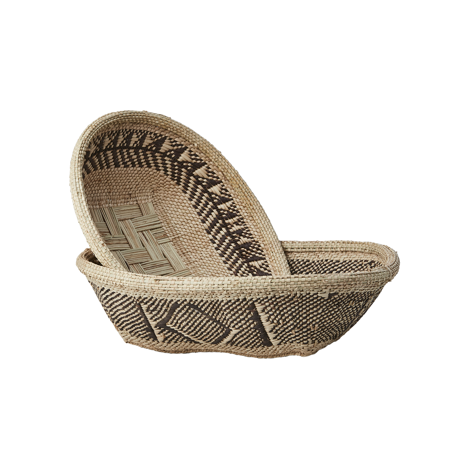 Handgjord korg av Ilala-palm, 30cm