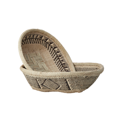 Handgjord korg av Ilala-palm, 30cm