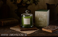 SENSE Doftljus med kupa, Suede & evergreen