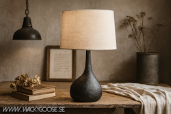PORTLAND Lampfot, Svart