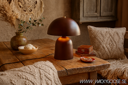 FUNGI Bordslampa S, Brun