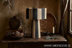 JULLAN Bordslampa M, Svart/natur