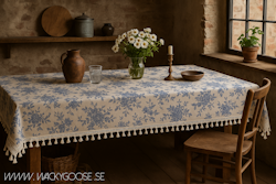 Bordsduk, Blommig 140x260cm