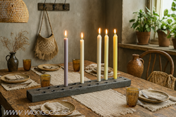 Rustik ljusstake, 17 ljus