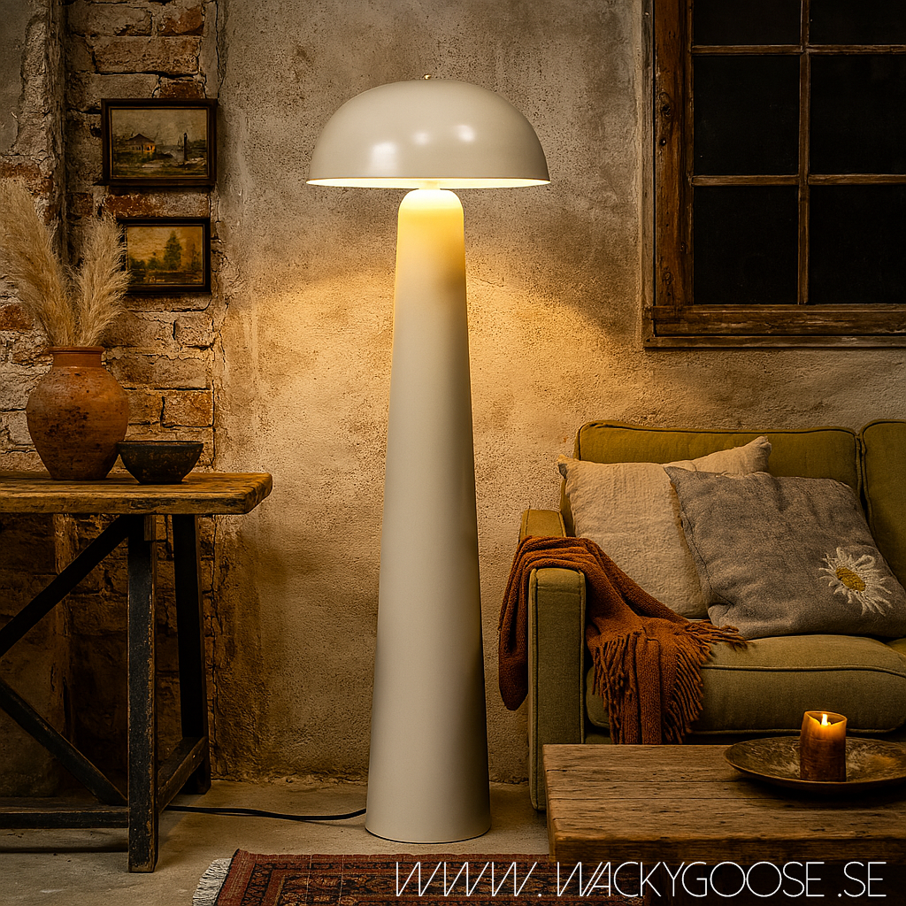 FUNGI Golvlampa, Beige